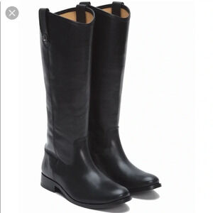 Frye Riding Boots Black Leather Sz 6